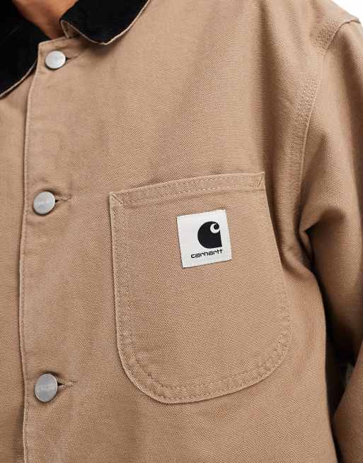 Carhartt WIP - OG Michigan - Veste boutonnée - Noir et beige, 3 de 4
