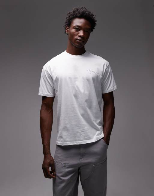 Carhartt WIP - Okniceok 01 - Løstsiddende og hvid T-shirt, 3 af 5