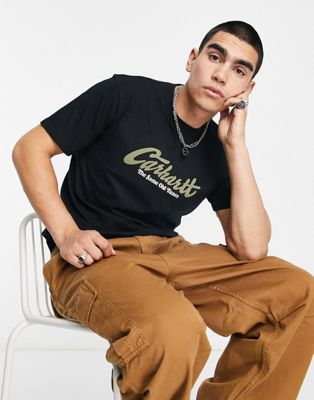 Carhartt WIP old tunes t-shirt in black - ASOS Price Checker
