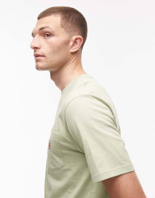 Carhartt WIP – Olivgrön t-shirt med ficka, 4 av 5