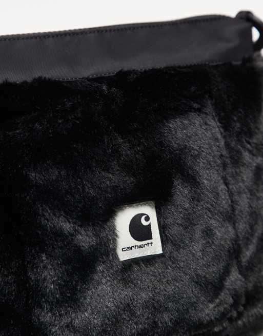 Carhartt WIP - Olney - Sort taske med imiteret pels på siden, 3 af 3