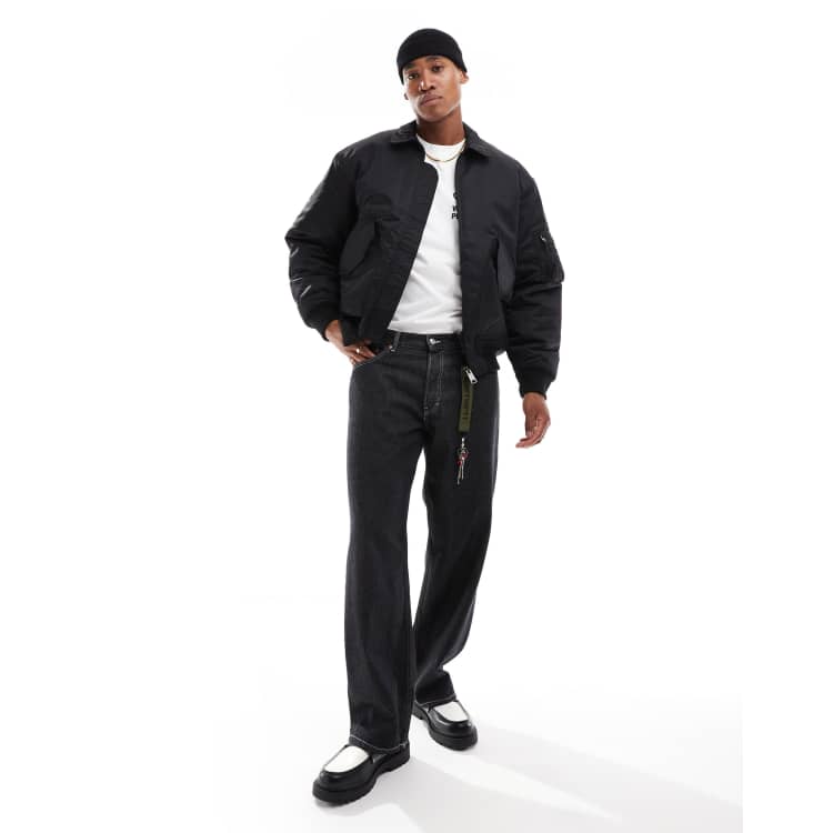 Carhartt WIP olten bomber jacket in black | ASOS