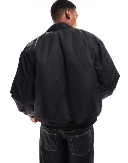 Carhartt WIP Olten bomber jacket in black | ASOS