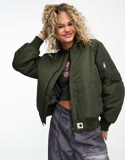 Carhartt bomber jacket green sale