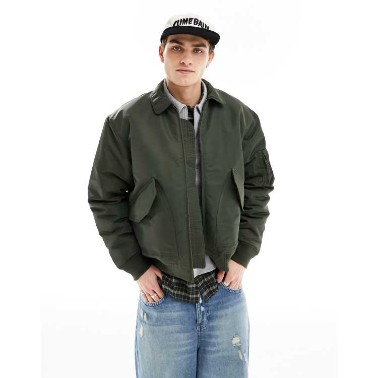 Carhartt WIP olten bomber jacket in green | ASOS