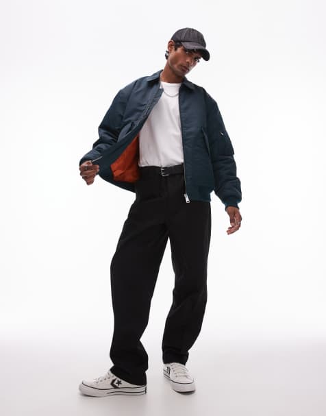 Carhartt WIP olten bomber jacket in teal green - view 1