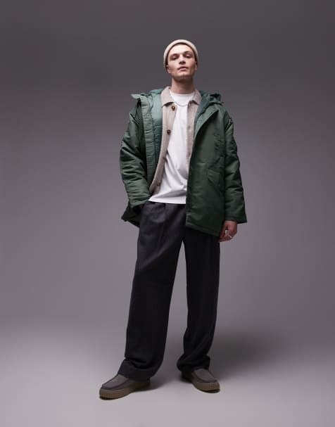 Carhartt WIP olten parka jacket in green - view 1