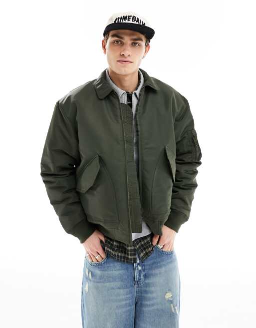 Carhartt WIP – Olten – Zielona kurtka bomberka