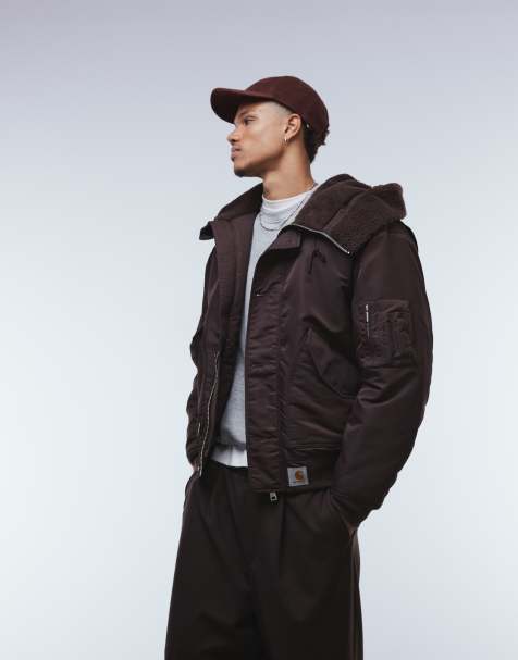 Carhartt WIP - Oltera - Giacca bomber idrorepellente marrone scuro - view 1