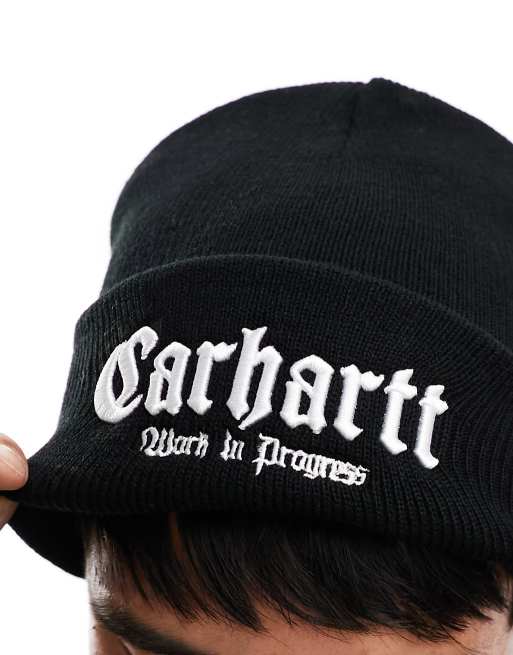 Carhartt WIP onyx beanie in black ASOS