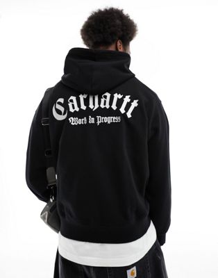 Carhartt WIP onyx hoodie in black - ASOS Price Checker