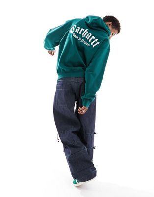 Carhartt WIP onyx hoodie in green - ASOS Price Checker