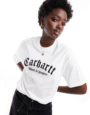 Carhartt WIP onyx t-shirt in white - ASOS Price Checker