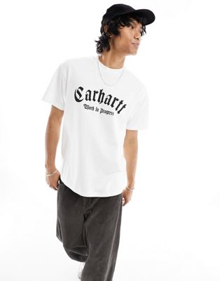 Carhartt WIP onyx t-shirt in white - ASOS Price Checker