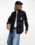 [Carhartt WIP] Carhartt WIP Oregon stripe shirt in black XS BLACK