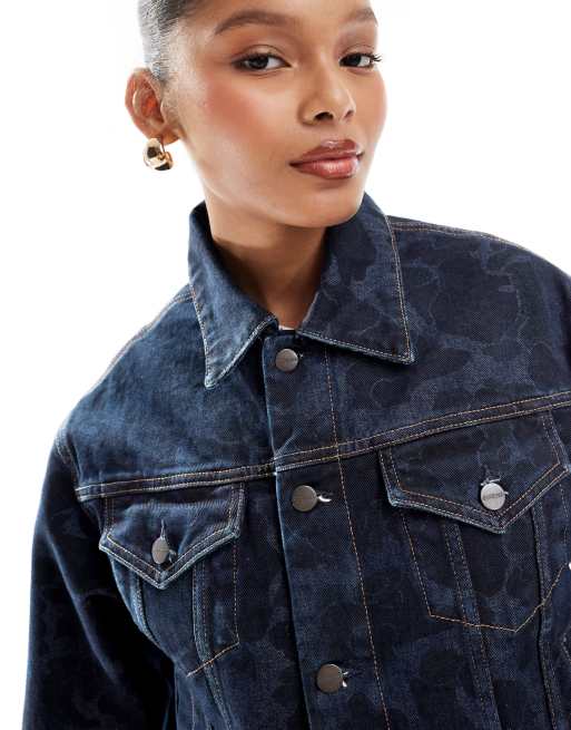 Carhartt WIP Orell Giacca di jeans mimetica blu scuro