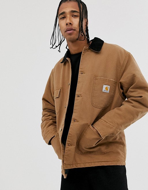 Carhartt WIP Organic OG Chore jacket in brown