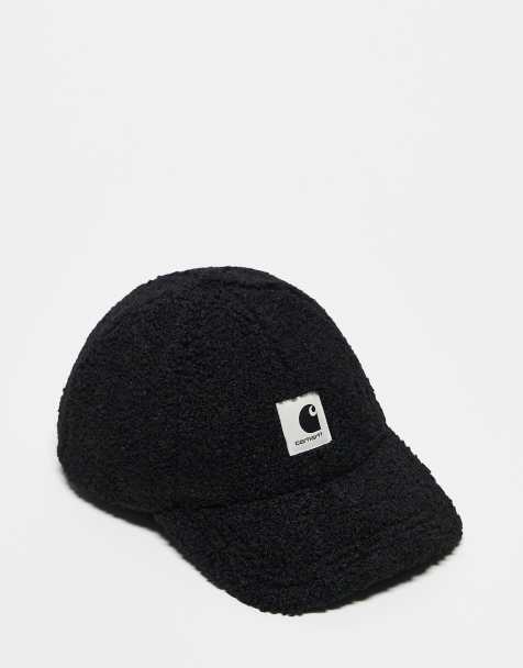 Carhartt WIP – Orla – Czarna czapka z daszkiem z kożuszka - view 1