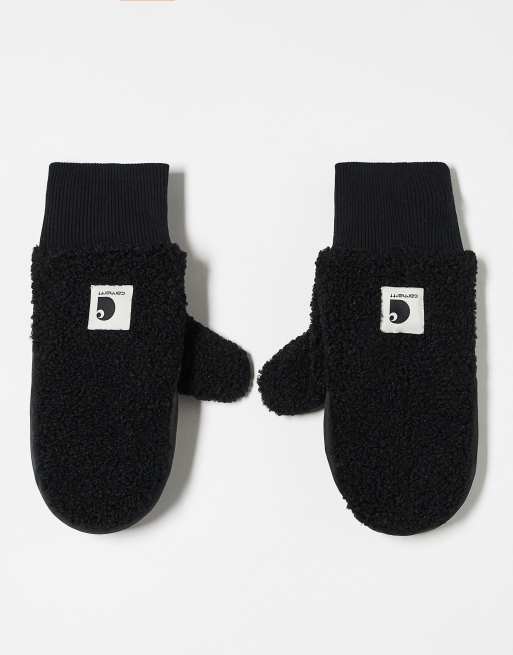 Carhartt WIP - orla - Manopole in pile borg nere