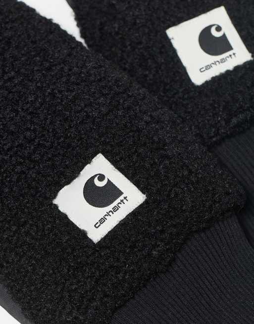 Carhartt WIP - Orla - Mitaines en imitation peau de mouton - Noir, 3 de 3