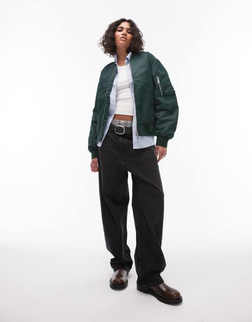 Carhartt WIP – Otley – Ciemnozielona kurtka bomberka, 2 z 4