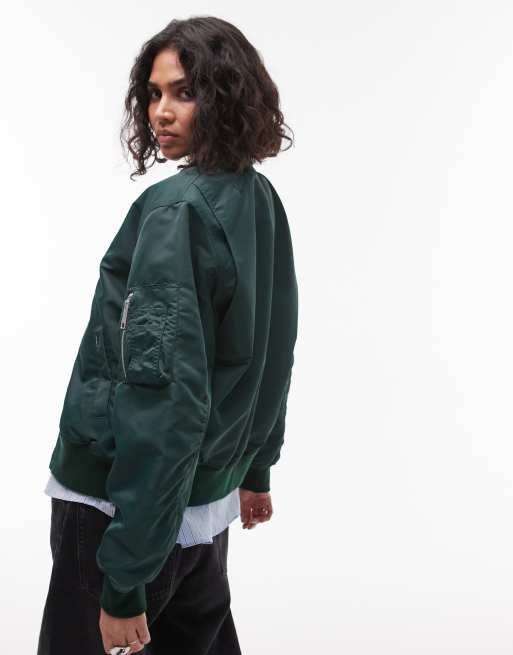 Carhartt WIP – Otley – Ciemnozielona kurtka bomberka, 4 z 4
