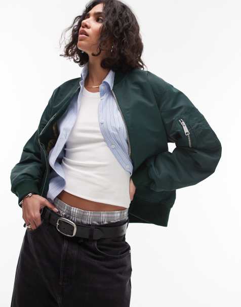 Carhartt WIP - Otley - Mørkegrøn bomber-jakke - view 1
