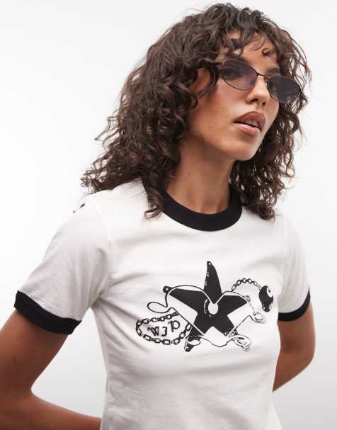 Carhartt WIP outlaw star ringer t-shirt i vitt - view 1