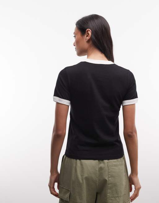 Carhartt WIP - Outlaw Star - T-shirt nera con profili a contrasto, 3 di 4