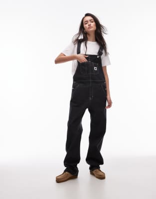 Carhartt Bib Straight Overalls In Black