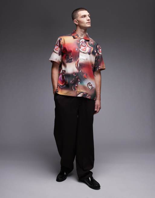 Carhartt WIP - Overhemd met korte mouwen en solar chrome logo-print in multi, 2 van 5