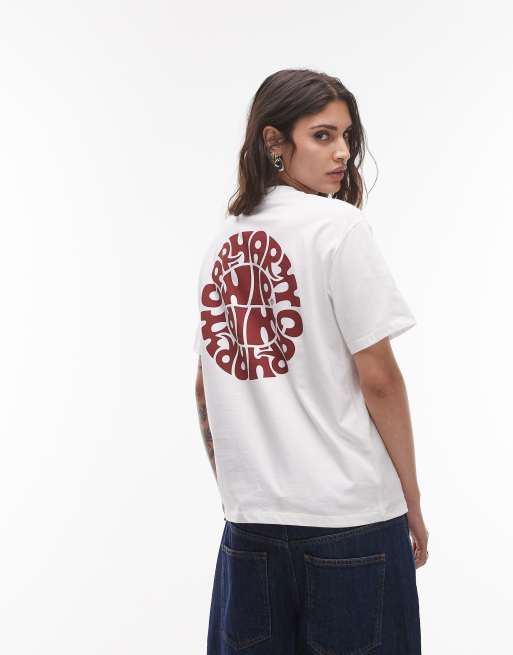 Carhartt WIP - Overhemd met logoprint op de achterkant in wit , 4 van 4