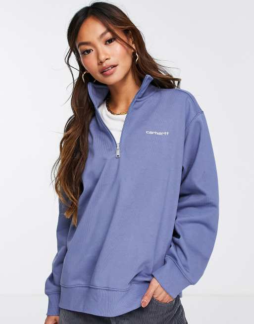 Carhartt Women's Relaxed Fit Half Zip Sweatshirt