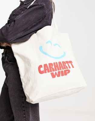 Carhartt WIP oversized unisex tote bag with logo graphic - ASOS Price Checker