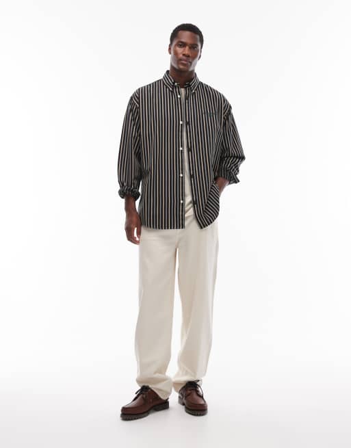 Carhartt WIP – Palance – Langärmliges Hemd in Schwarz mit Streifen, 2 von 5