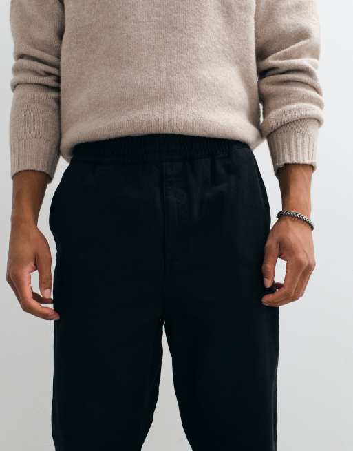 Carhartt WIP pantalon Flint coupe regular tapered noir, 5 de 5