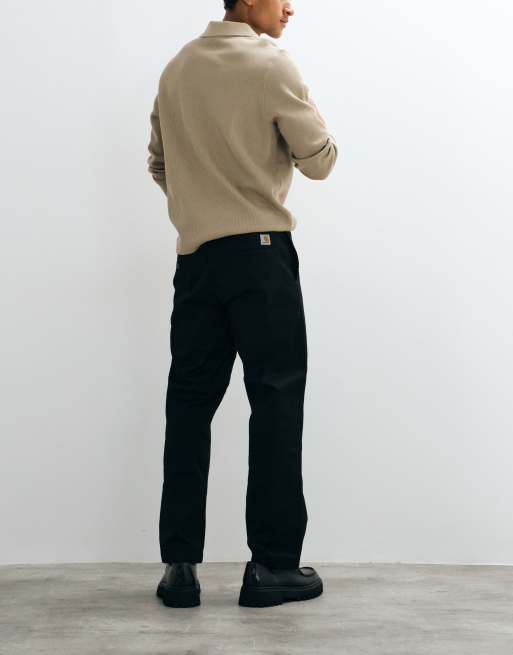 Carhartt WIP pantalon Master coupe décontractée fuselée noir, 3 de 5
