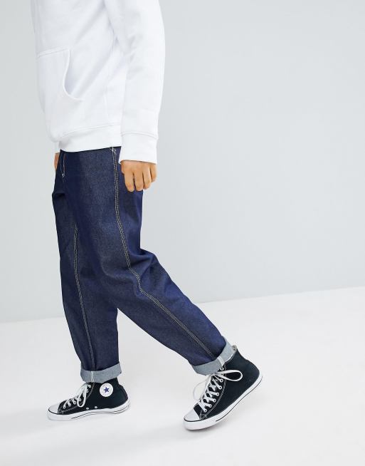 Carhartt WIP Pantalon simple coupe droite et d contract e