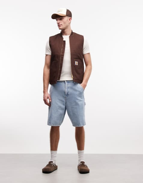 Carhartt WIP - Pantaloncini blu lavaggio chiaro - view 1