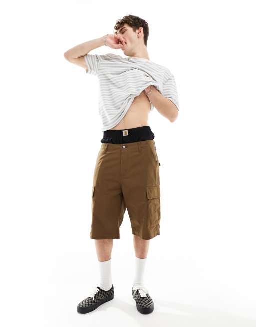 Carhartt WIP - Pantaloncini cargo vestibilità classica marroni, 4 di 5
