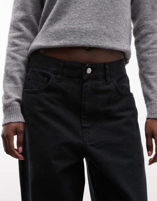 Carhartt WIP - pantalones Brandon de corte holgado en negro, 4 de 5