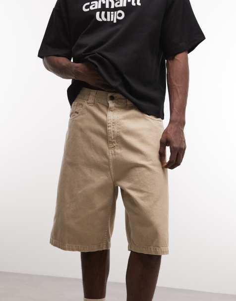 Carhartt WIP - pantalones cortos vaqueros holgados Brandon en beige - view 1