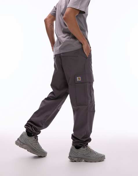 Carhartt WIP - Pantaloni cargo regular fit grigi - view 1