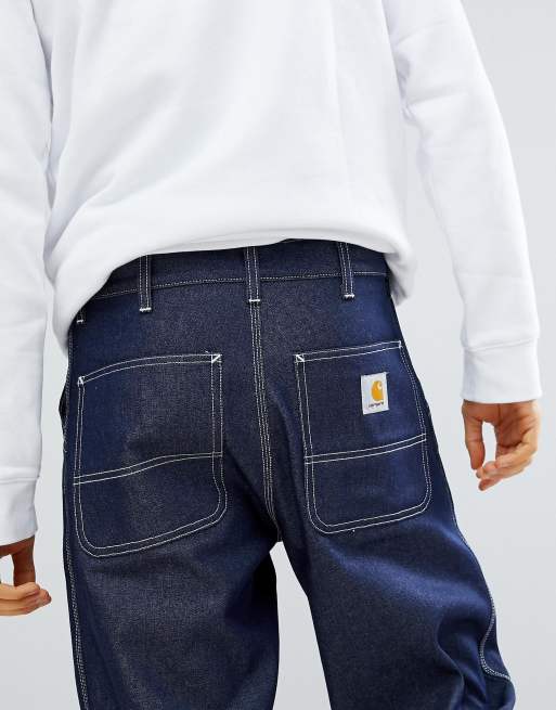 Carhartt WIP - Pantaloni semplici dritti vestibilità comoda, 3 di 4