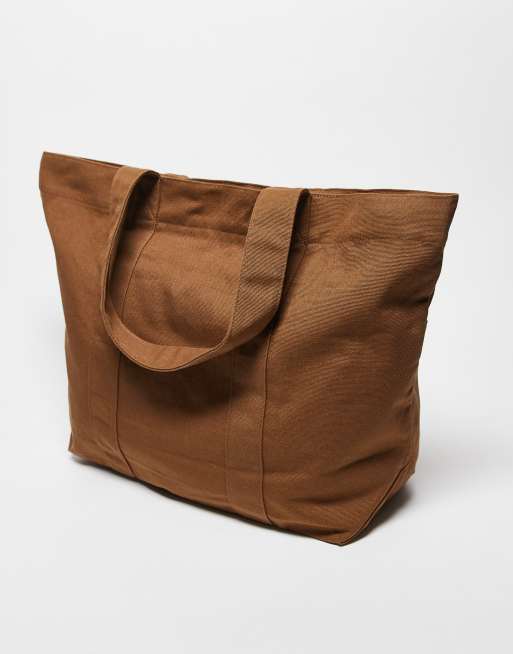 Carhartt WIP parker tote bag in brown | ASOS