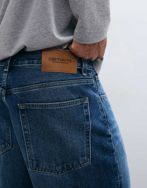 Carhartt WIP Payson jeans med lige ben i mellemvask blå, 2 af 5