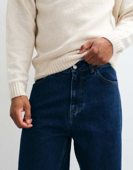 Carhartt WIP Payson straight leg jeans in middenblauw met stonewash, 4 van 5