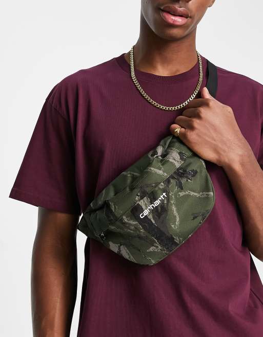Carhartt WIP - Payton - Marsupio verde e bianco