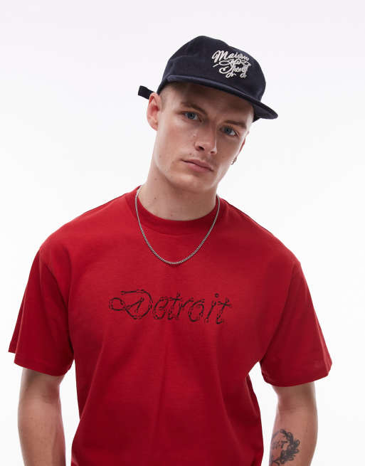 Carhartt WIP - Peace and Work - T-shirt met grafische print in rood, 4 van 4