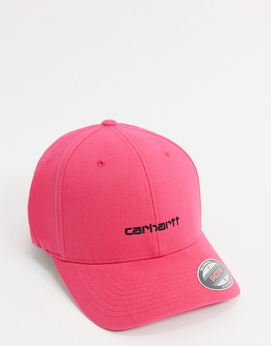 Carhartt WIP - Pet met tekst in roze en zwart